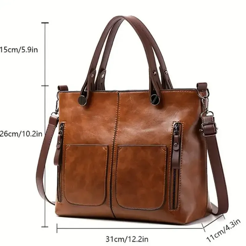 Melia | Elegant Leather Shoulder Bag Durable Everyday Companion