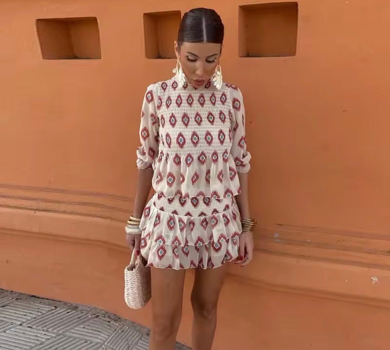 Odalys | A-Line Mini Dress for Wedding Guests
