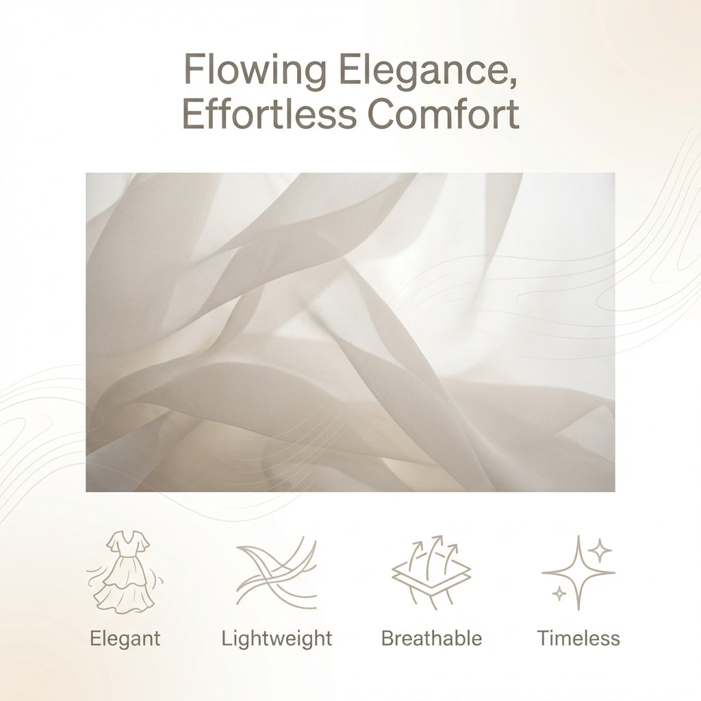 Elouise | Flowing Tiered Chiffon Dress