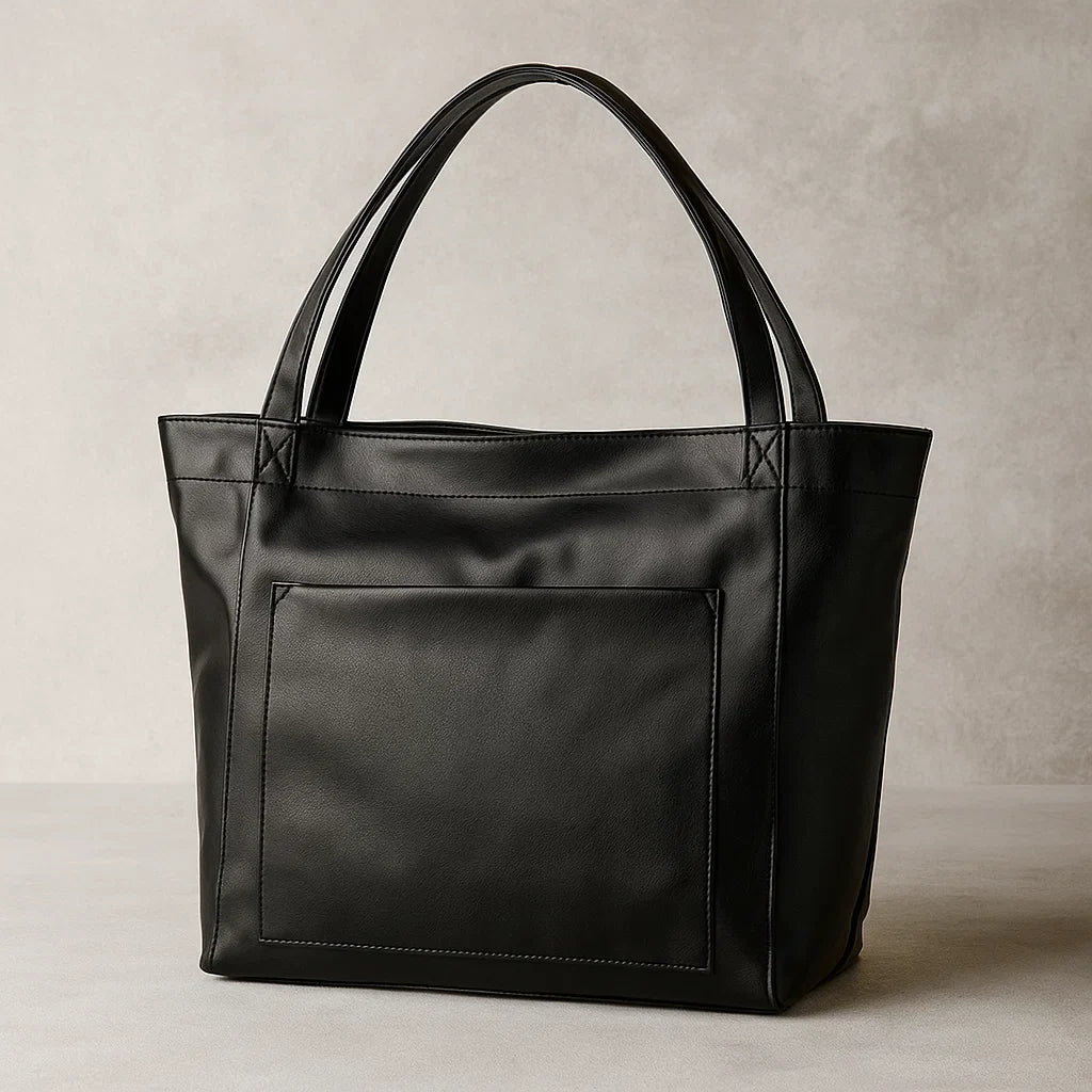 Praxedes | Stylish Corso Faux Leather Tote Bag for Everyday Use