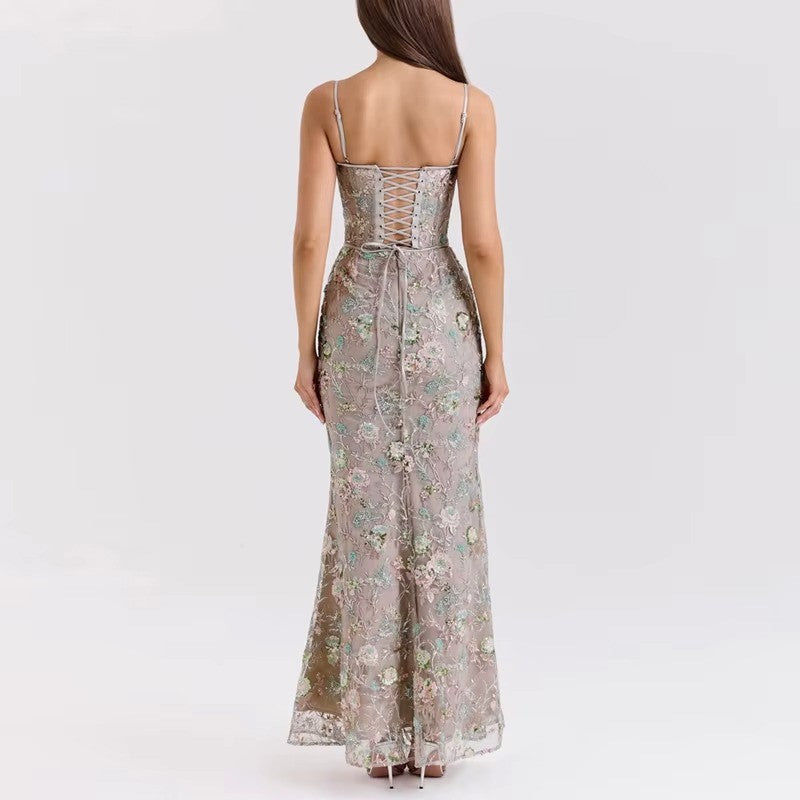Vienna | Floral Lace Mermaid Maxi Dress