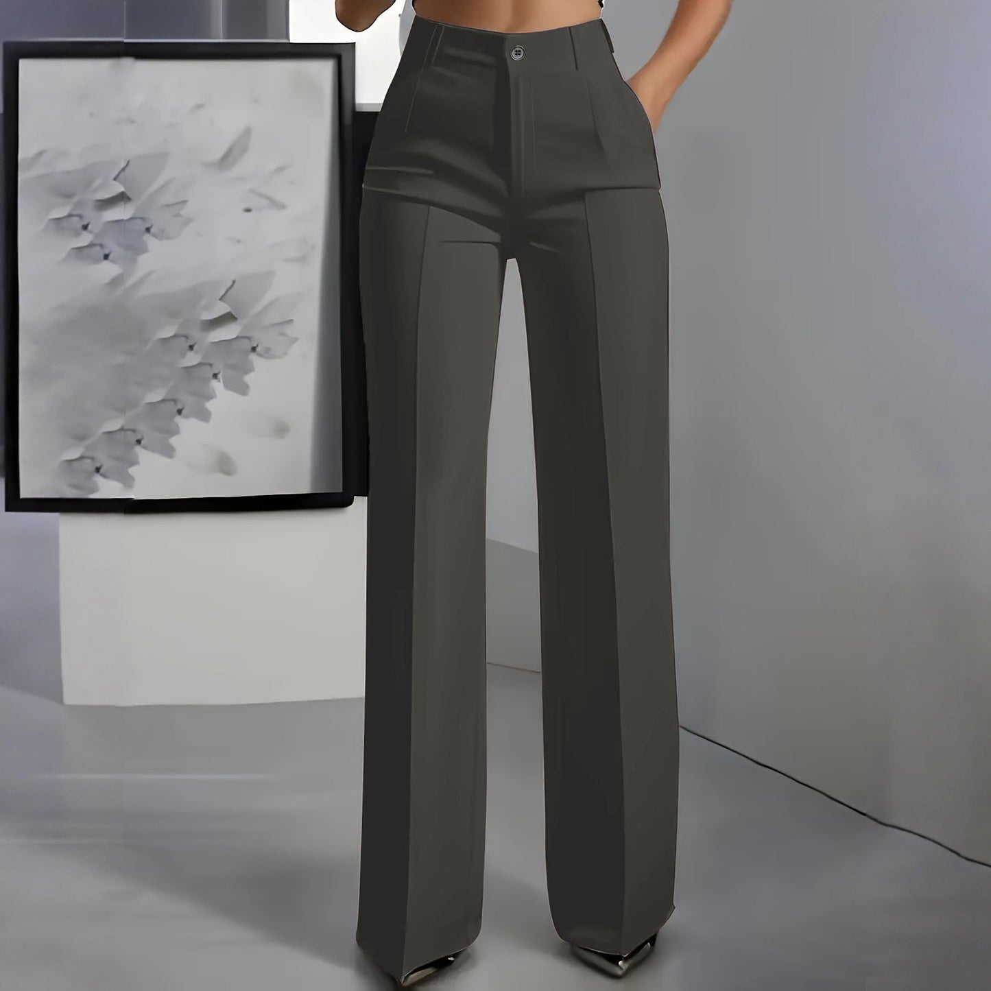 Victoire | High Waist Wide Leg Dress Pants