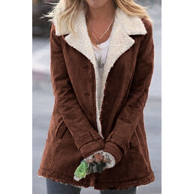 Noa | Women's Cozy Sherpa-Lined Coat for Winter