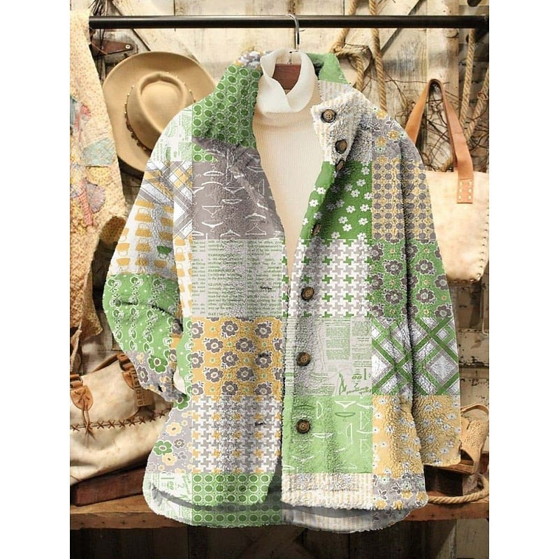 Ferris | Women's Vintage Floral Jacket for Winter