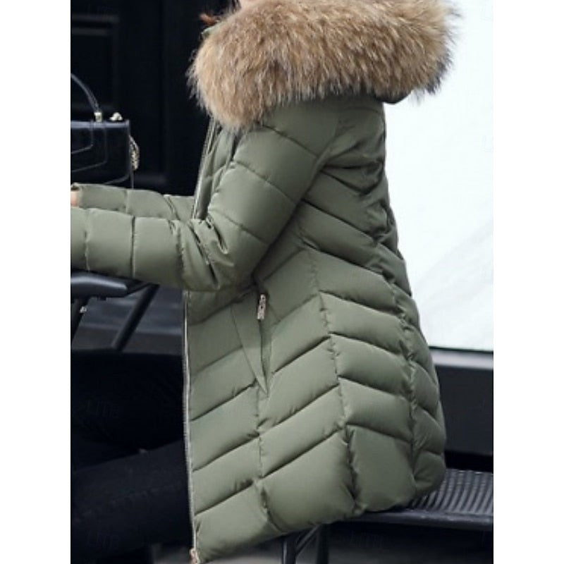 Gwendolyn | Women's Hooded Quilted Winter Parka