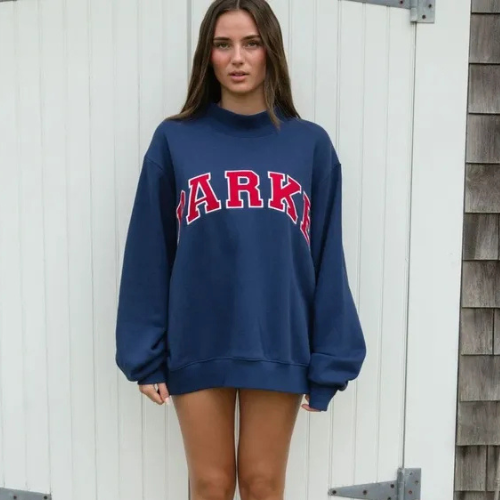 Marnie | Vintage Varsity Oversized Sweatshirt