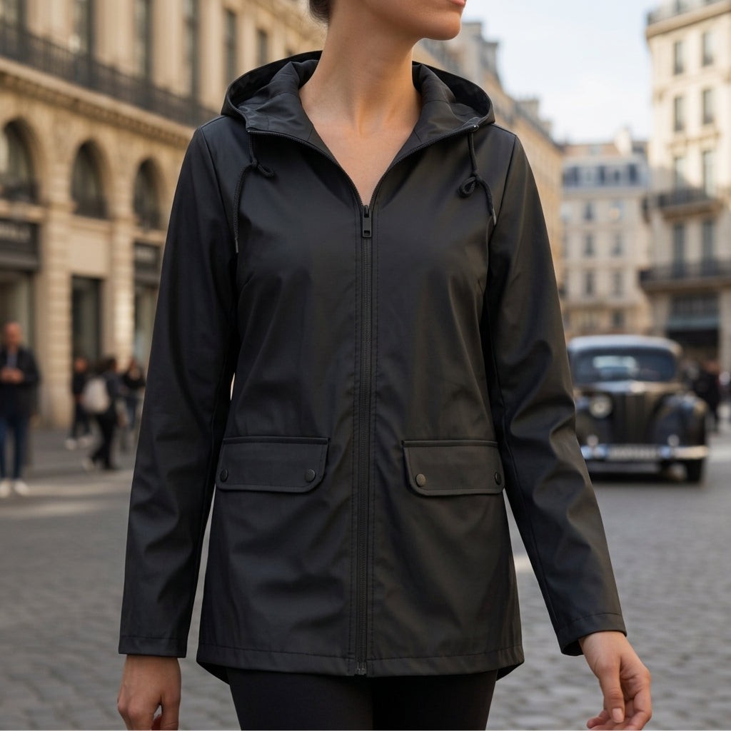 Odalys | Packable Waterproof Hooded Raincoat photo