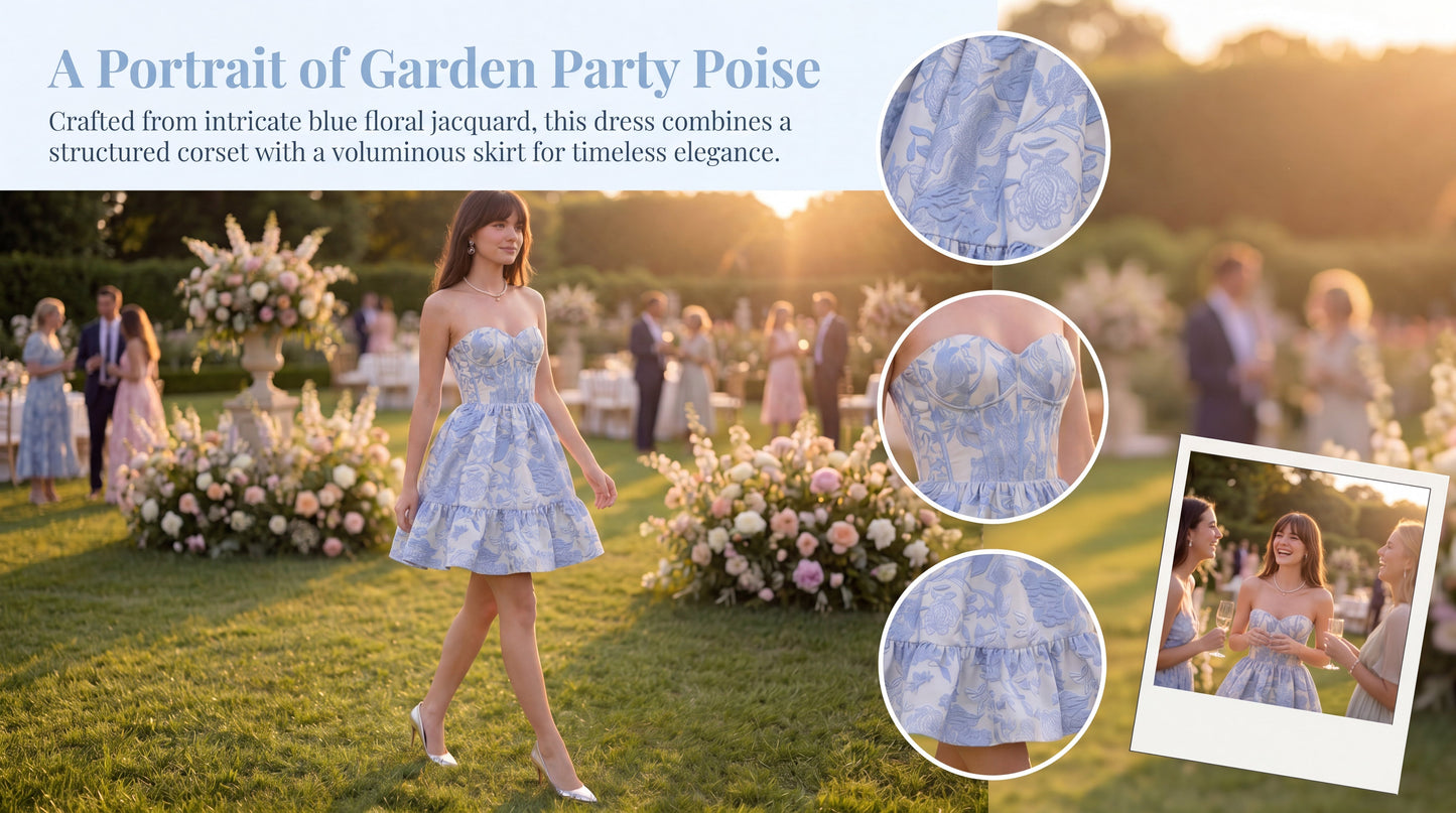 Talia | A-Line Strapless Satin Homecoming Dress