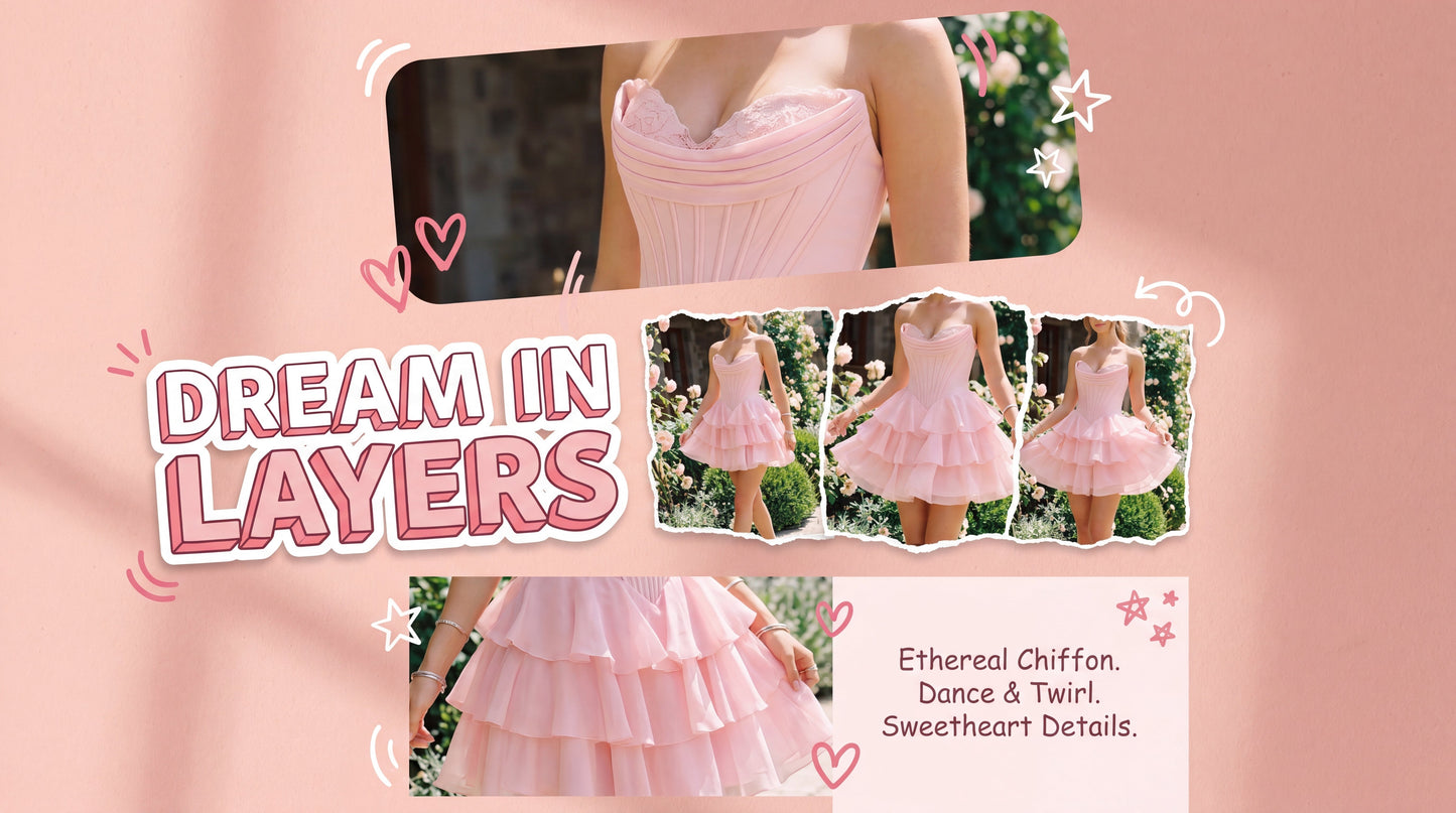 Siara | Corset A-Line Homecoming Dress with Applique