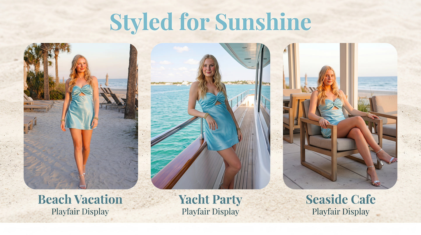 Yvette | A-Line Strapless Homecoming Dress with Keyhole