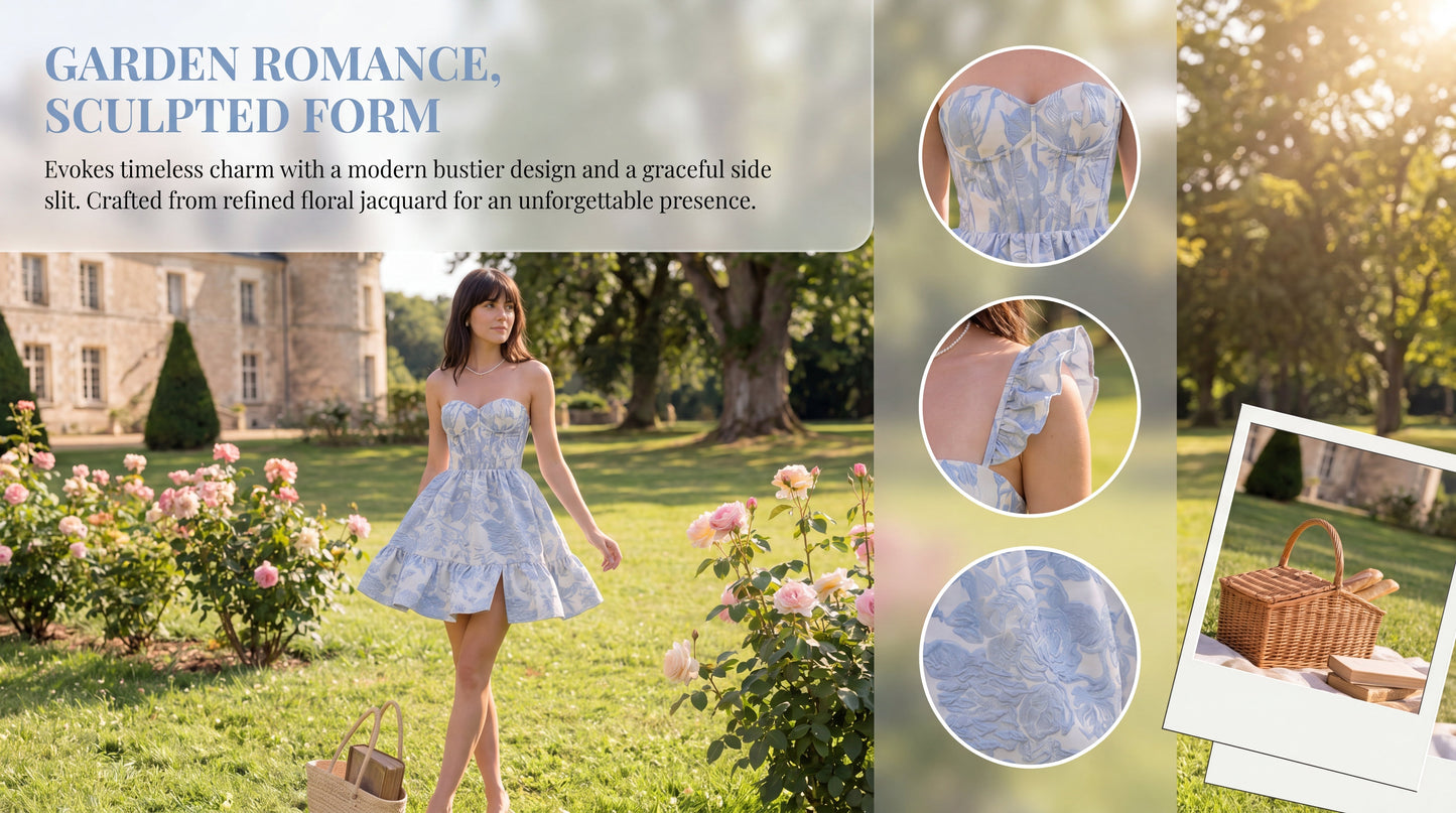 Talia | A-Line Strapless Satin Homecoming Dress