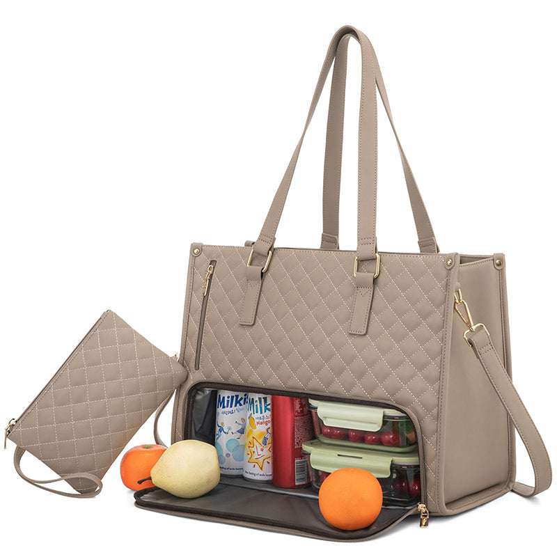 Calantha | 2 In 1 Lunch Tote Bag For Work And Laptop Insulated Carrier