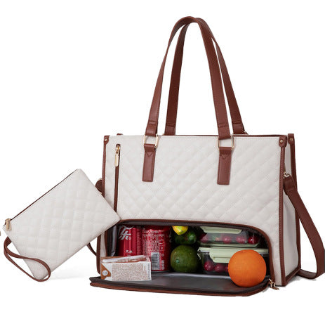 Calantha | 2 In 1 Lunch Tote Bag For Work And Laptop Insulated Carrier