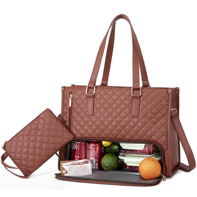 Calantha | 2 In 1 Lunch Tote Bag For Work And Laptop Insulated Carrier