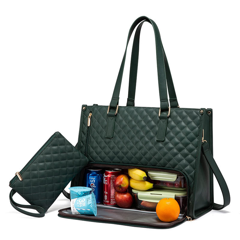 Calantha | 2 In 1 Lunch Tote Bag For Work And Laptop Insulated Carrier