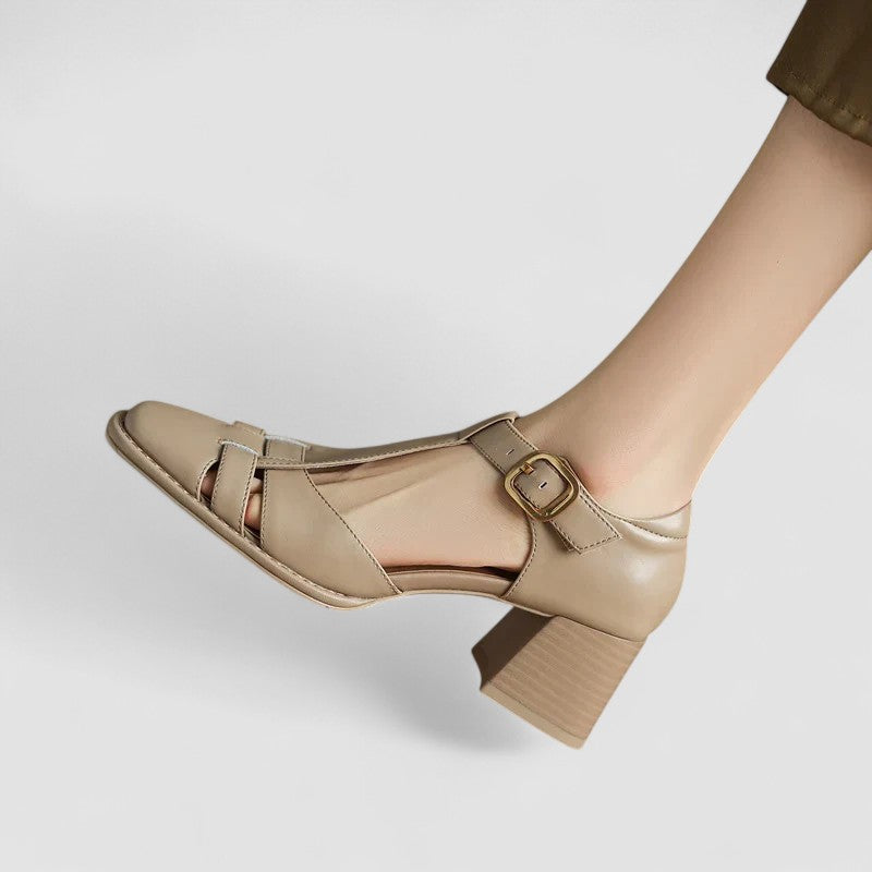 Ariella | Orthopedic T-Strap Block Heels