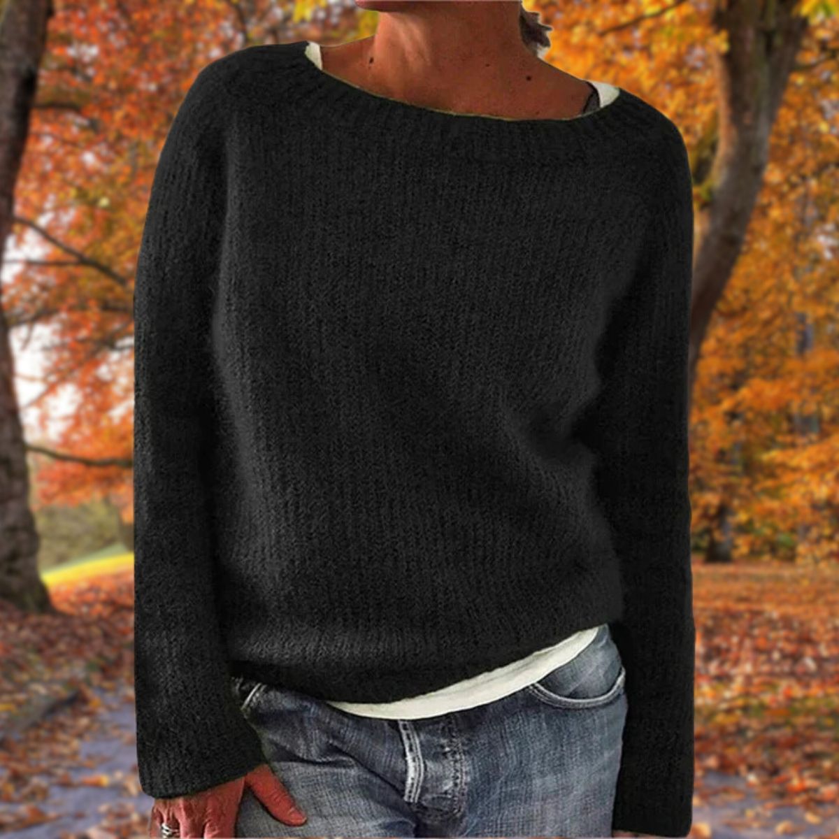 Fenella | Classic Merino Wool Sweater Elegant Timeless Warm Knitwear for Autumn and Winter Comfort