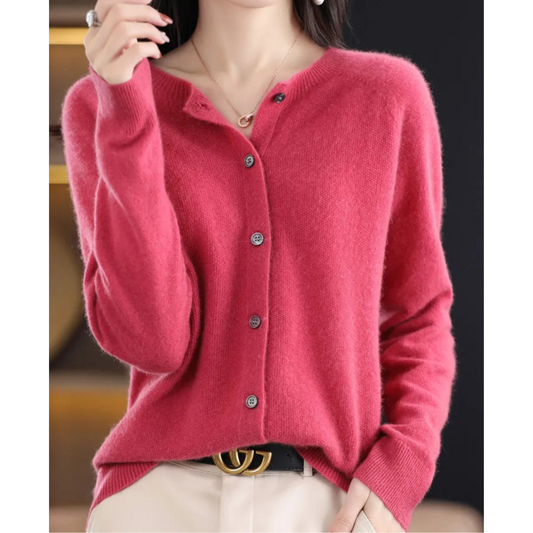 Clementine | Luxury Merino Wool & Cashmere Cardigan