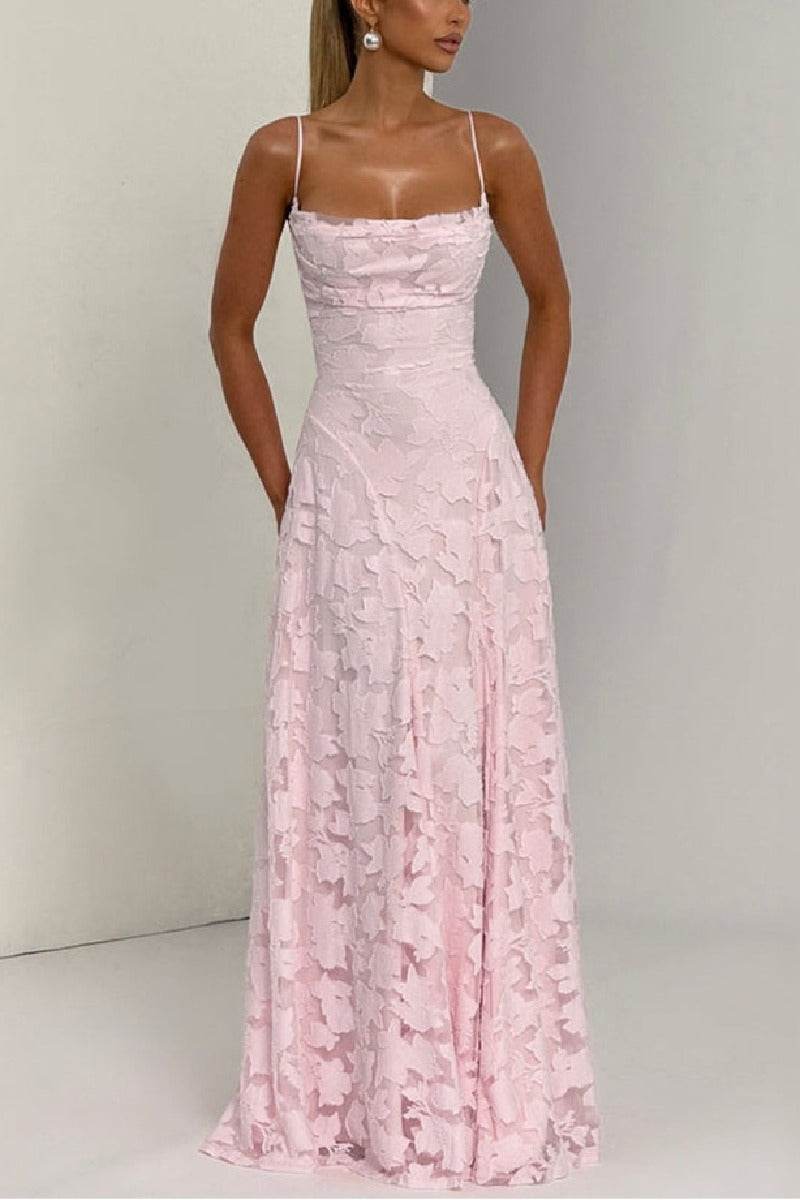 Marisol | Lace A-Line Maxi Evening Dress