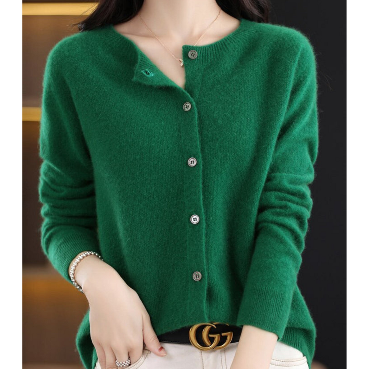 Clementine | Luxury Merino Wool & Cashmere Cardigan