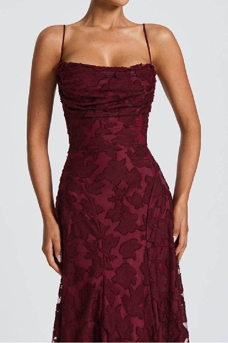 Marisol | Lace A-Line Maxi Evening Dress