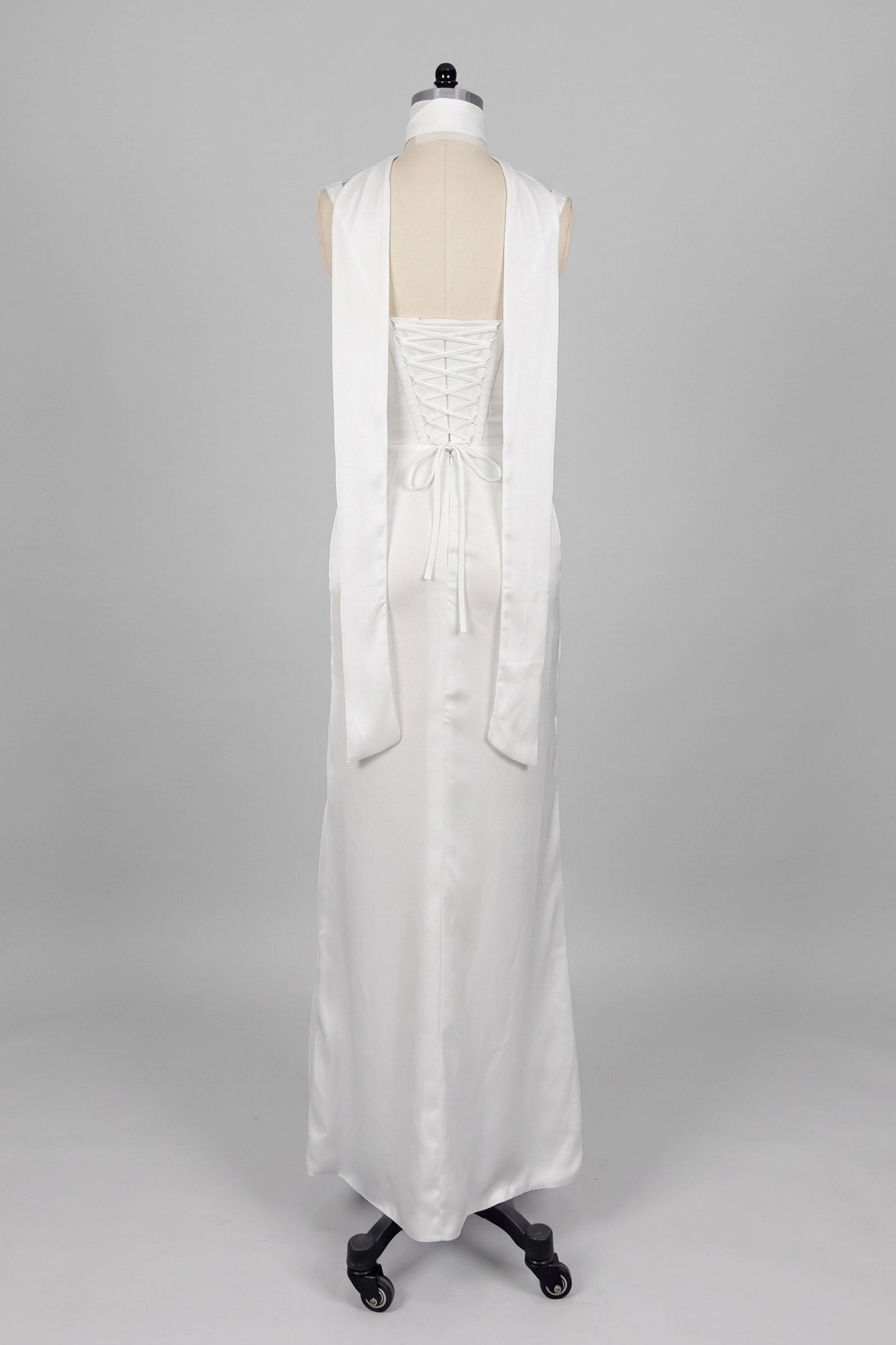 Katarina | Satin Sheath Maxi Evening Dress