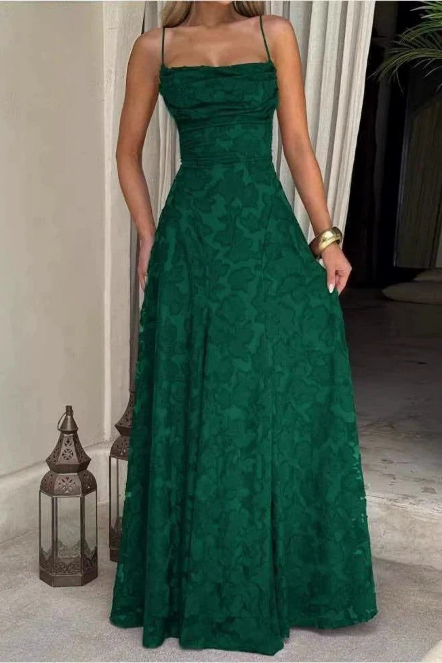 Marisol | Lace A-Line Maxi Evening Dress