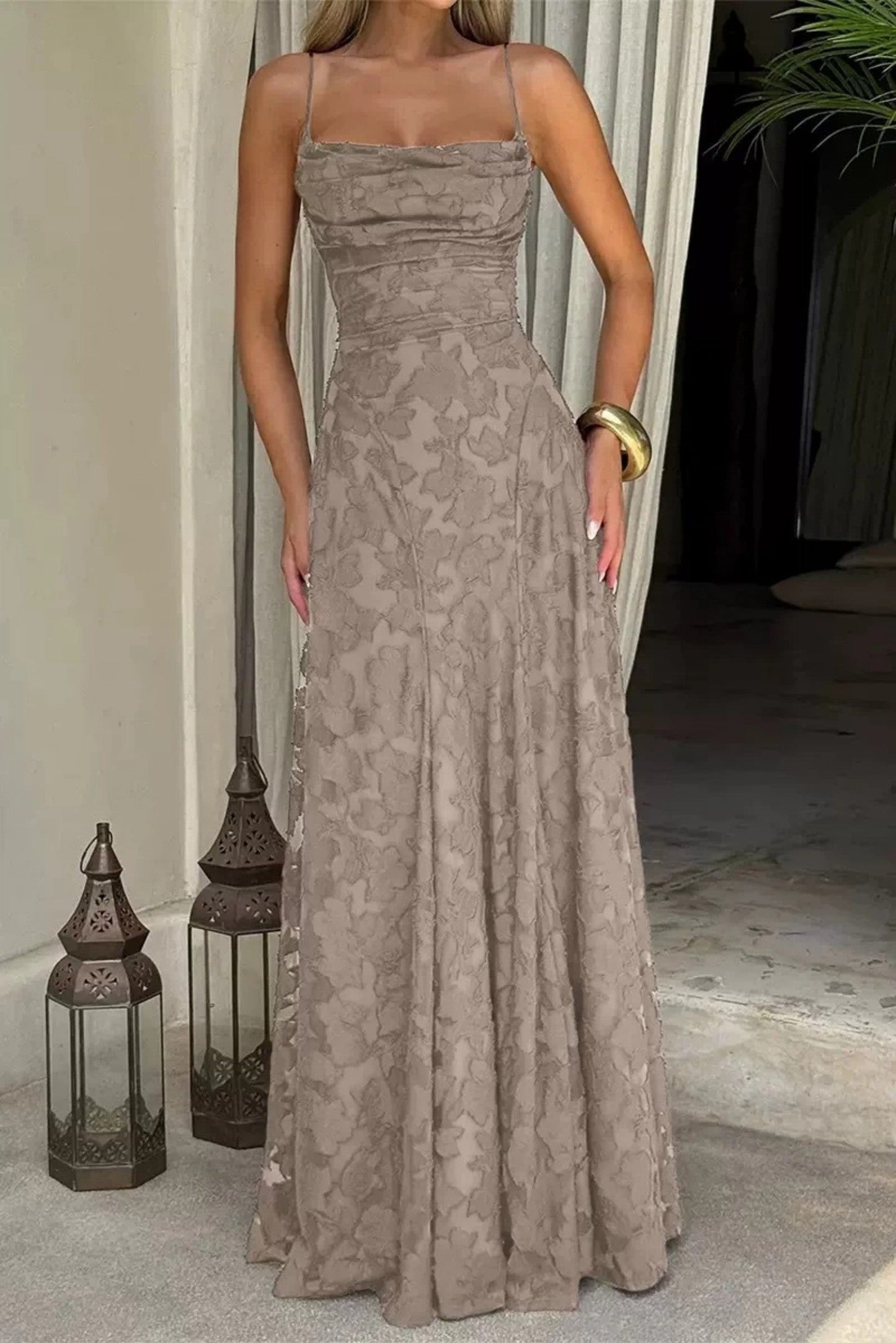 Marisol | Lace A-Line Maxi Evening Dress
