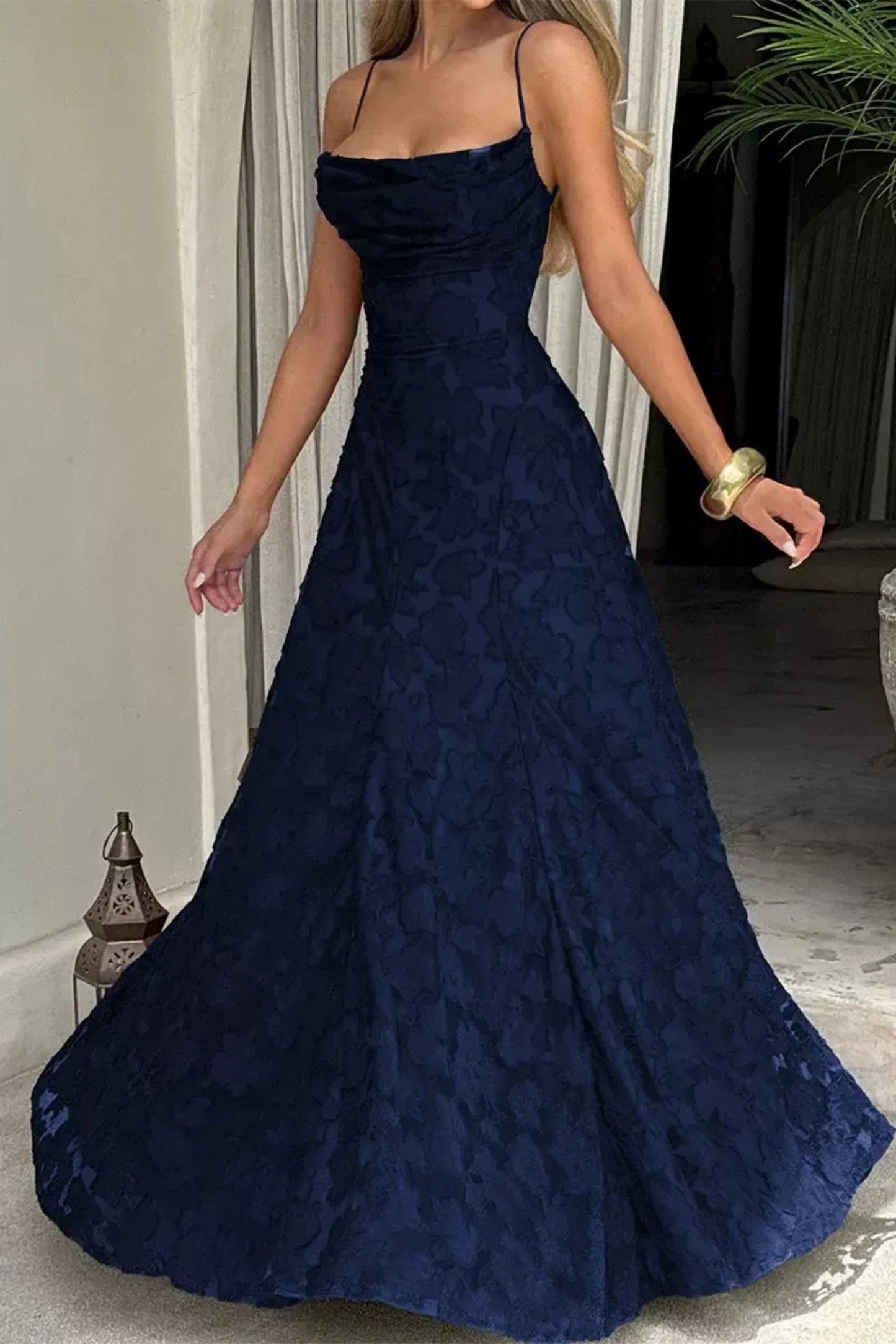 Marisol | Lace A-Line Maxi Evening Dress