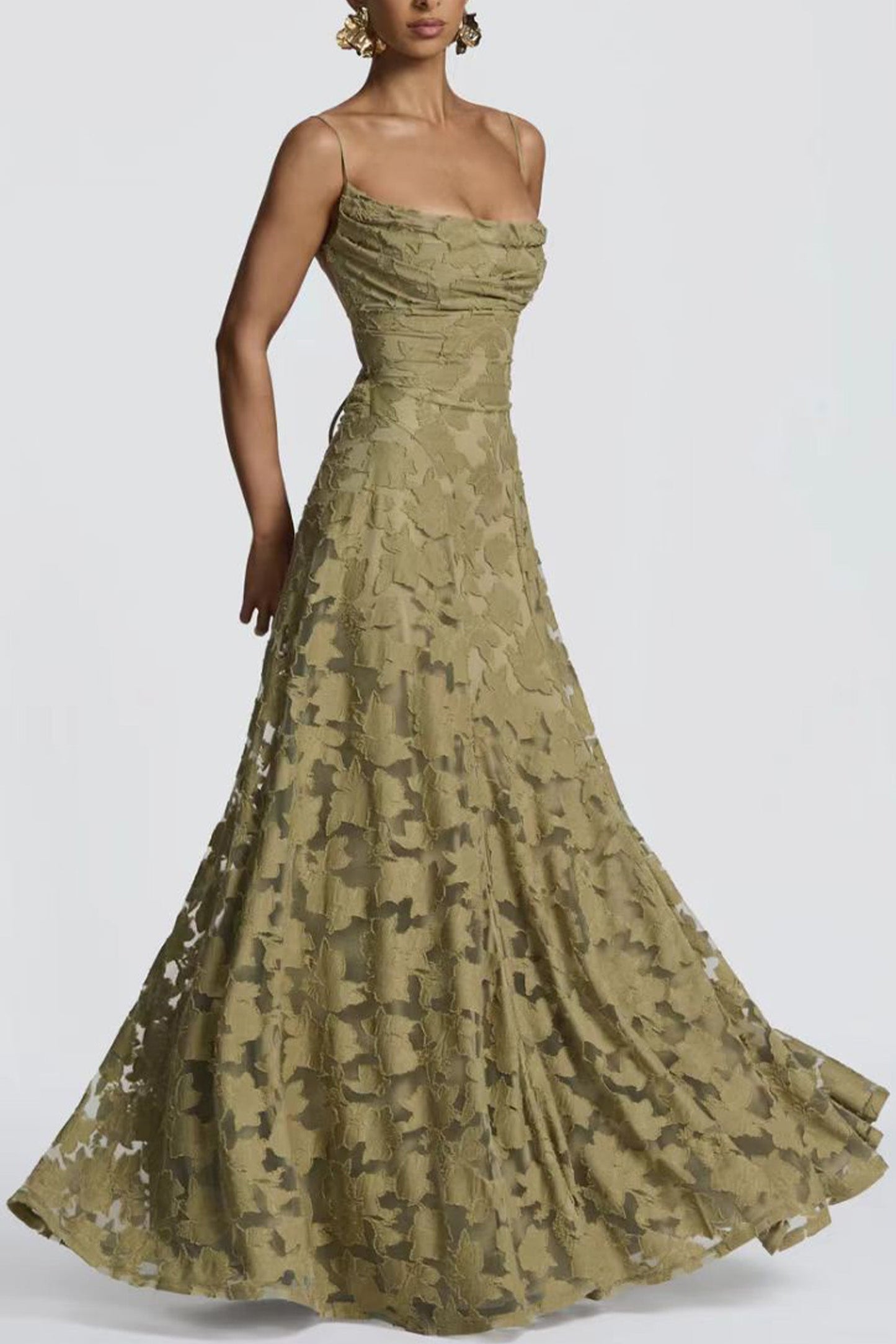 Marisol | Lace A-Line Maxi Evening Dress