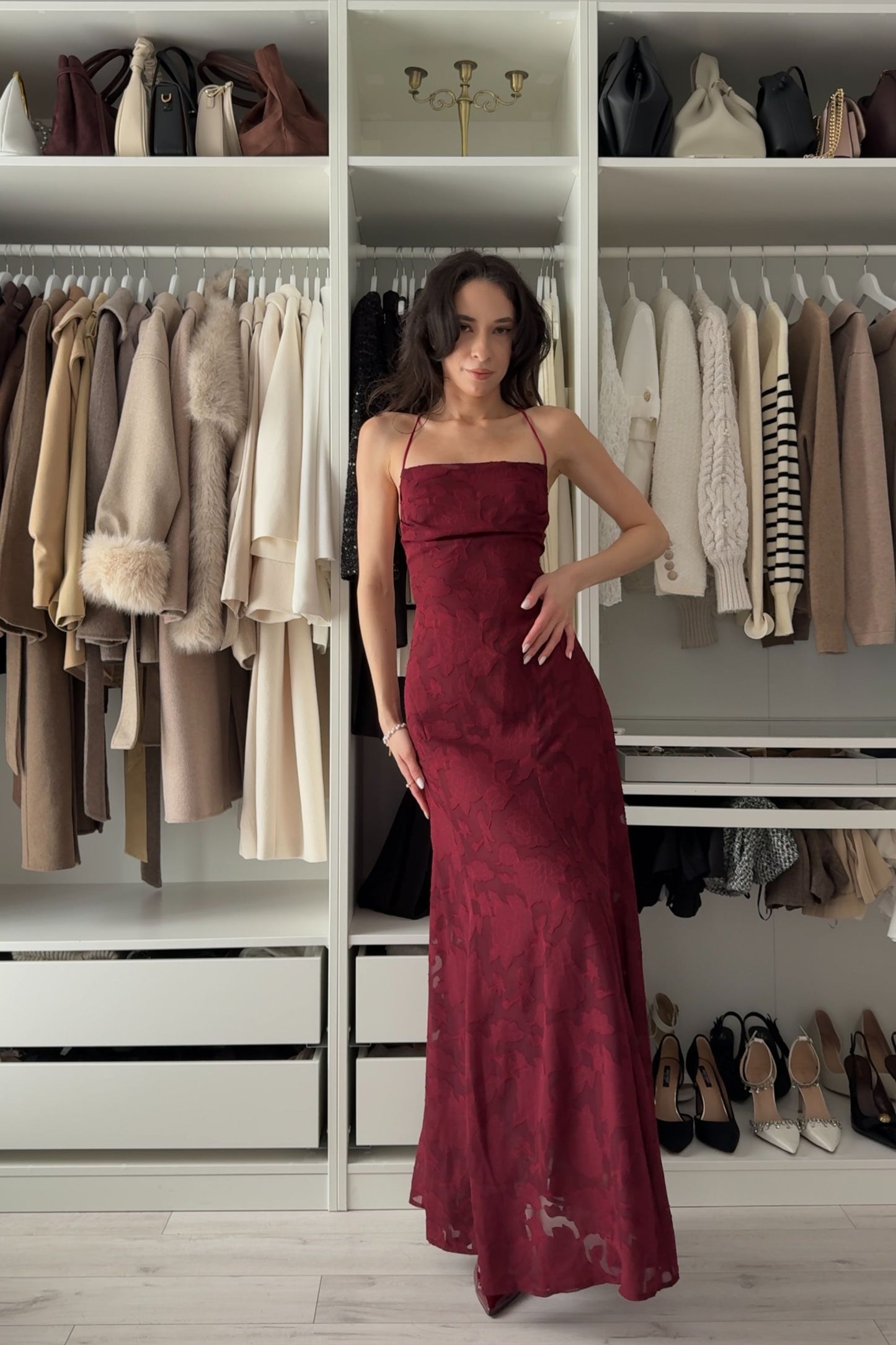 Marisol | Lace A-Line Maxi Evening Dress