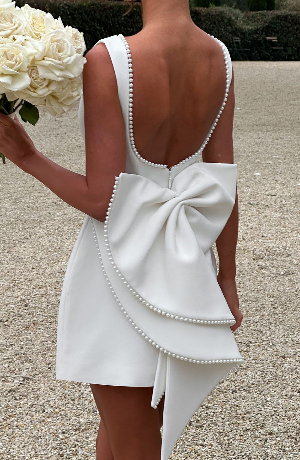 Cyra | Structured Mini Dress for Wedding Guests