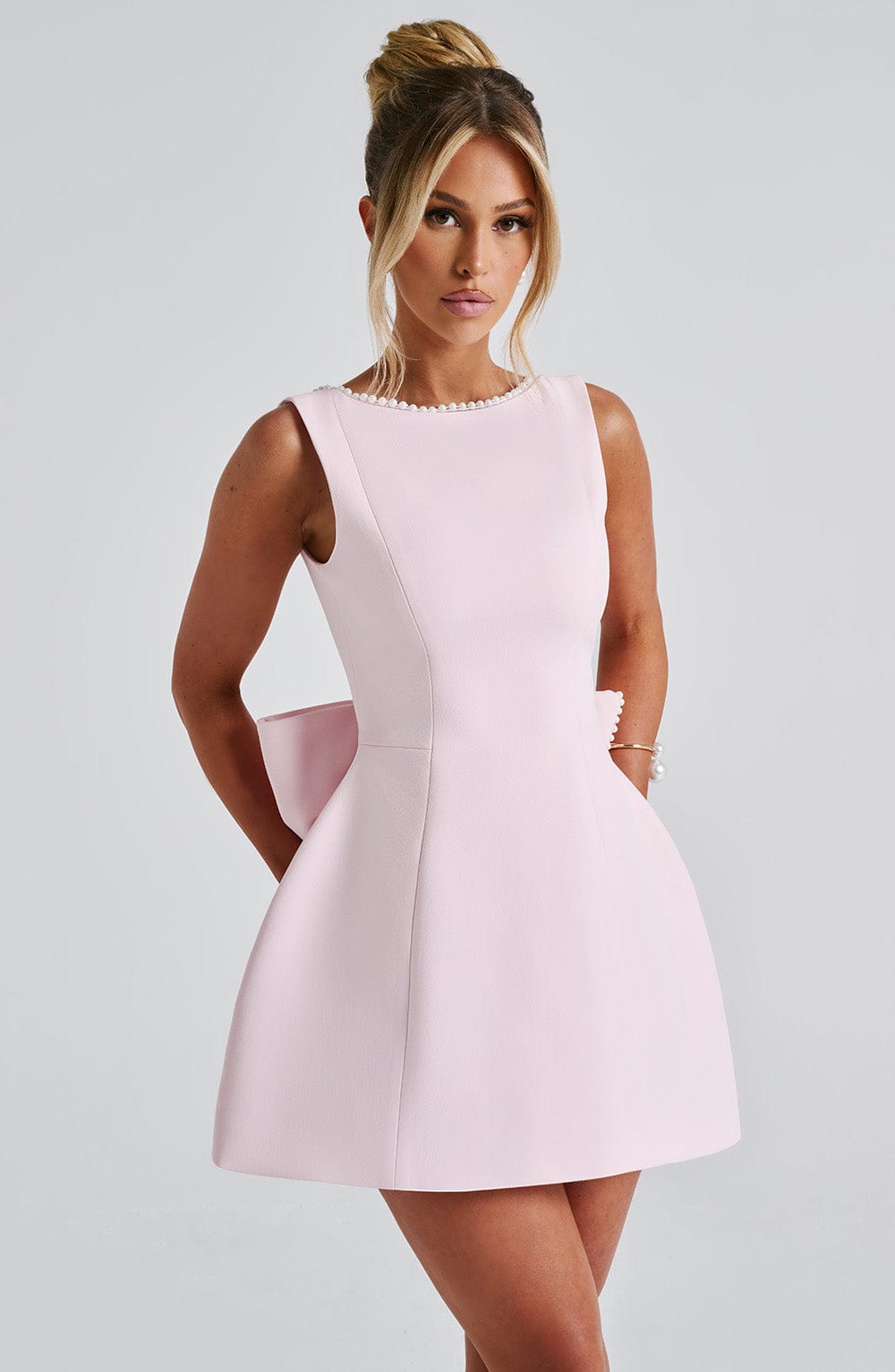 Cyra | Structured Mini Dress for Wedding Guests