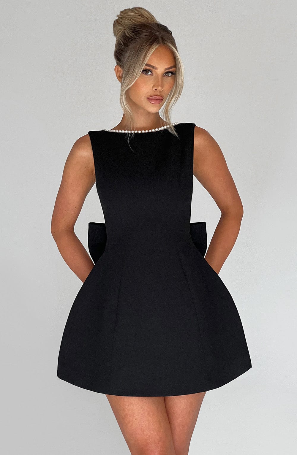 Cyra | Structured Mini Dress for Wedding Guests