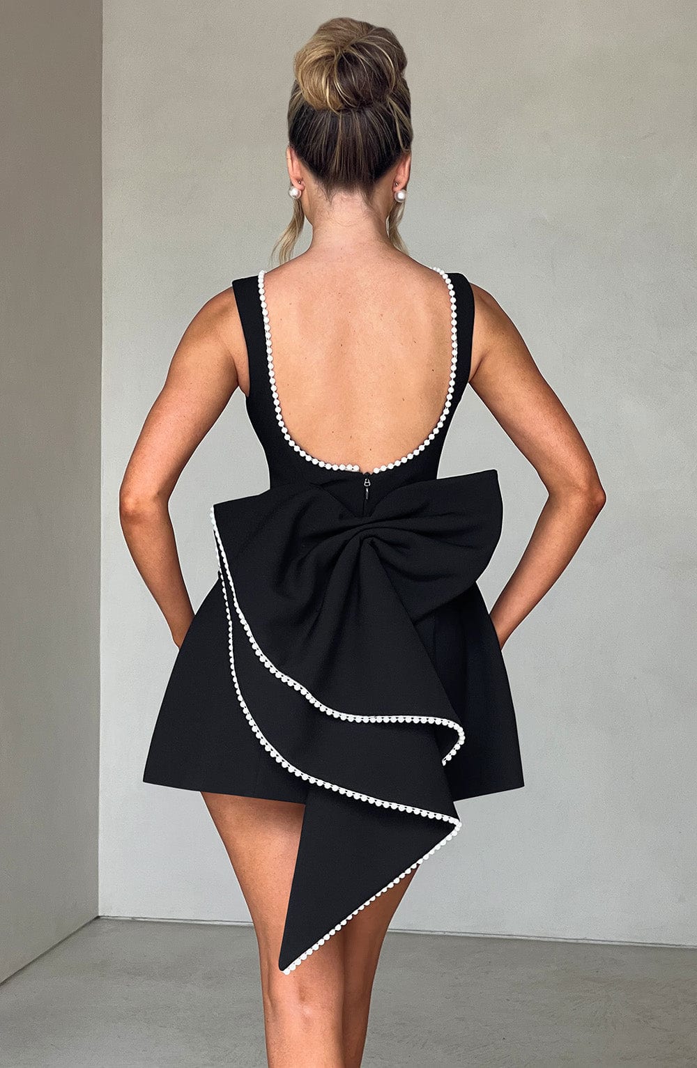 Cyra | Structured Mini Dress for Wedding Guests