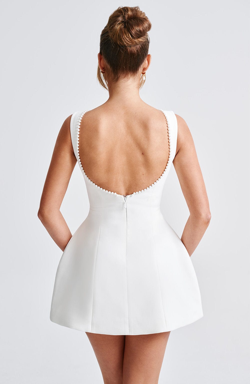 Cyra | Structured Mini Dress for Wedding Guests