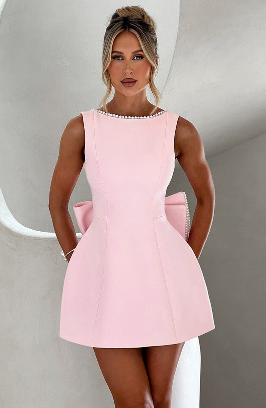 Cyra | Structured Mini Dress for Wedding Guests