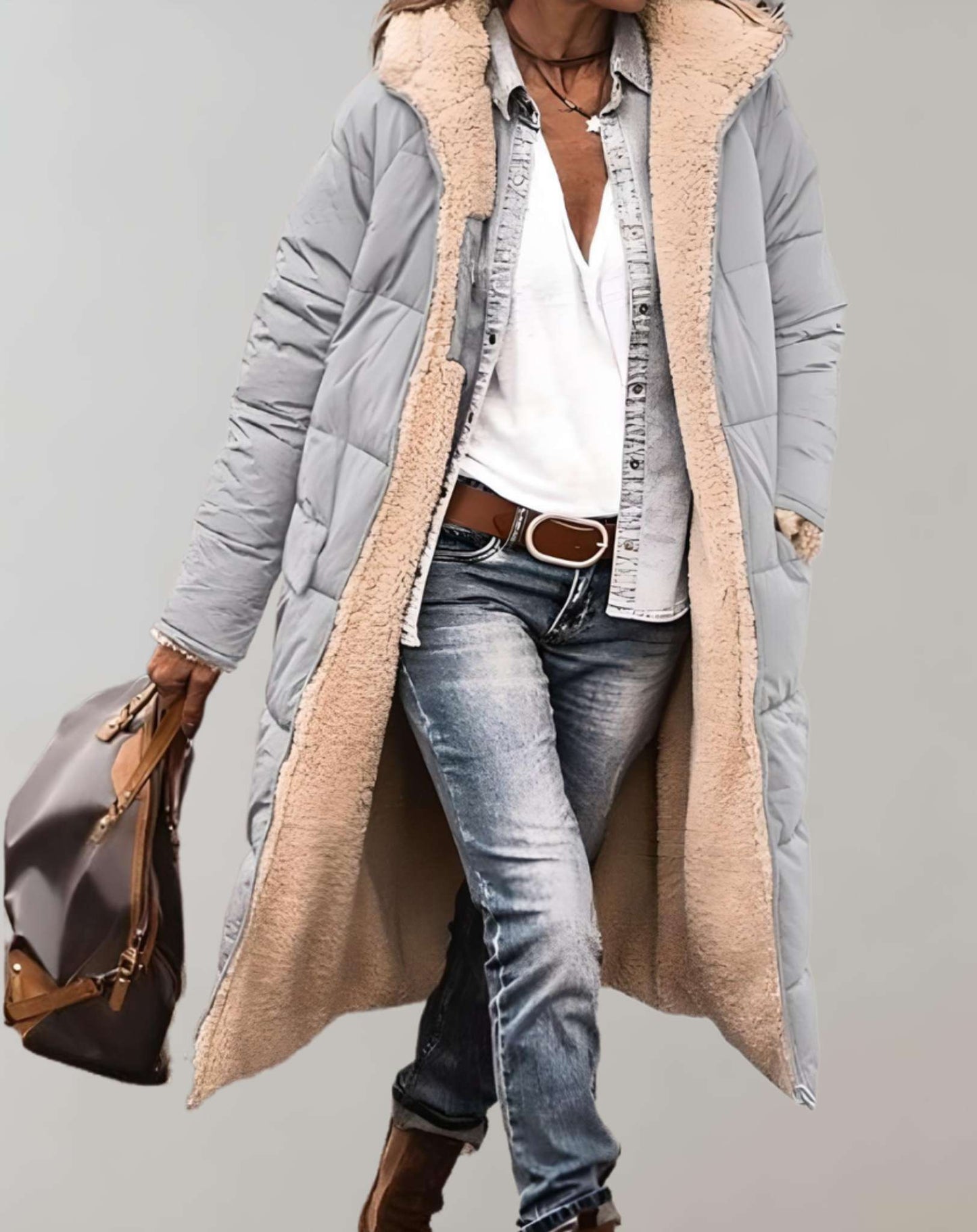 Persephone | Relaxed Fit Quilted Hooded Full-Length Puffer Coat