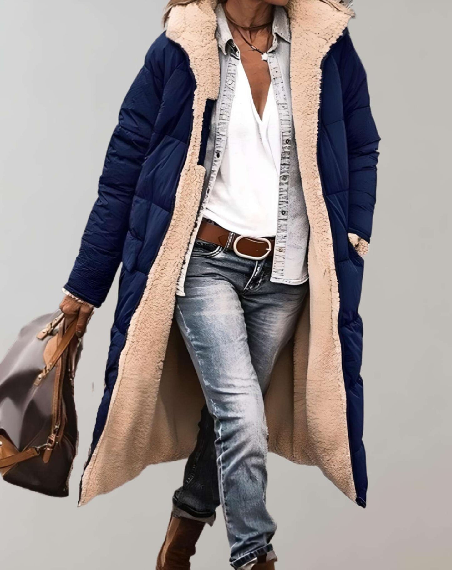 Persephone | Relaxed Fit Quilted Hooded Full-Length Puffer Coat