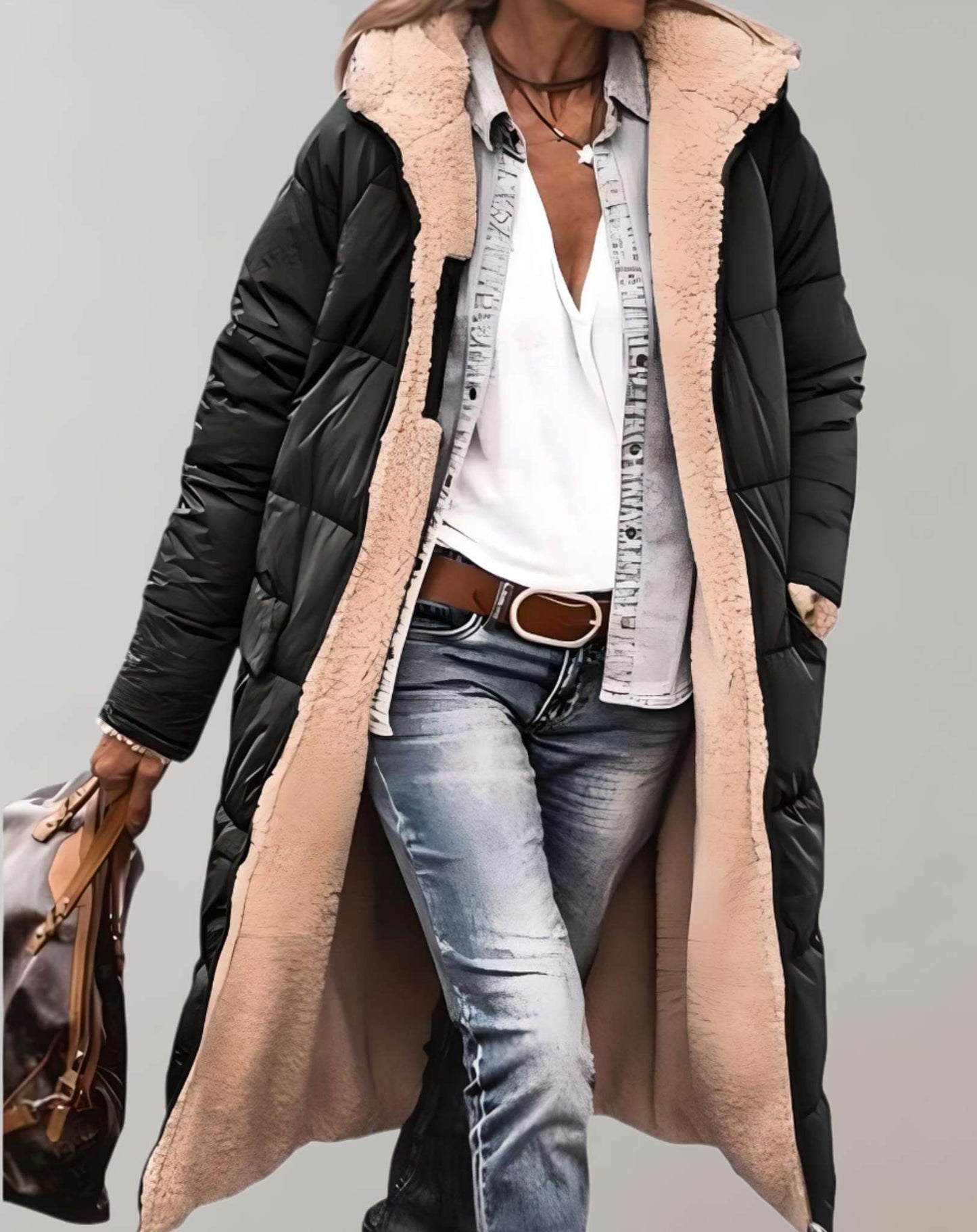 Persephone | Relaxed Fit Quilted Hooded Full-Length Puffer Coat