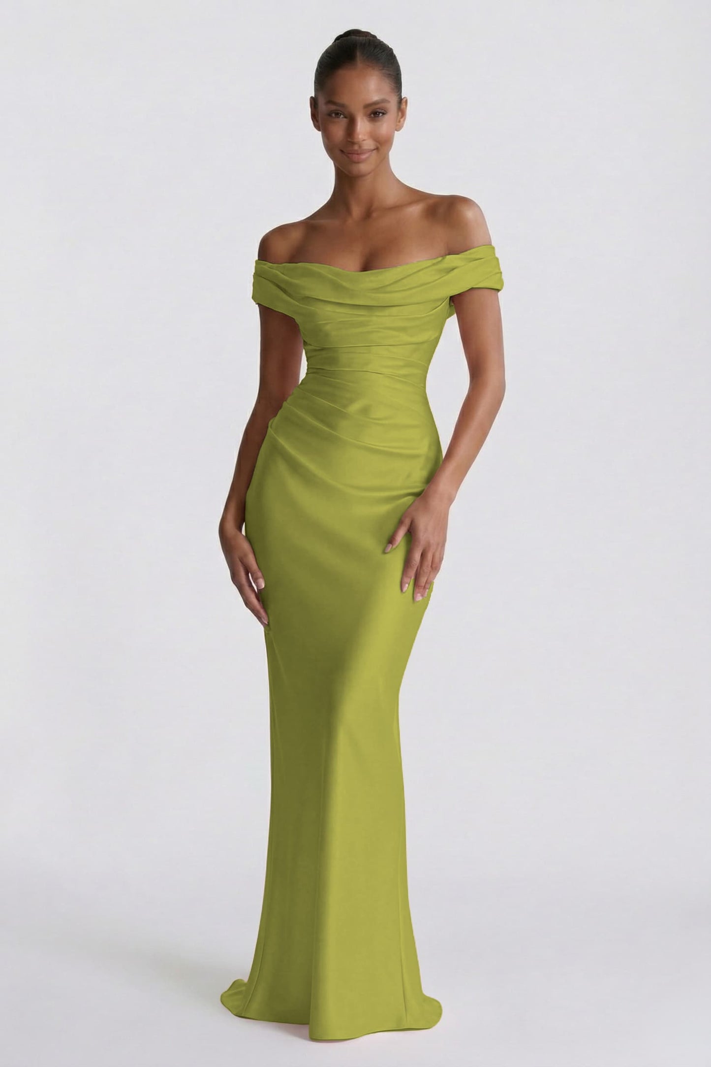 Rosalind | Satin Sheath Wedding Guest Dress