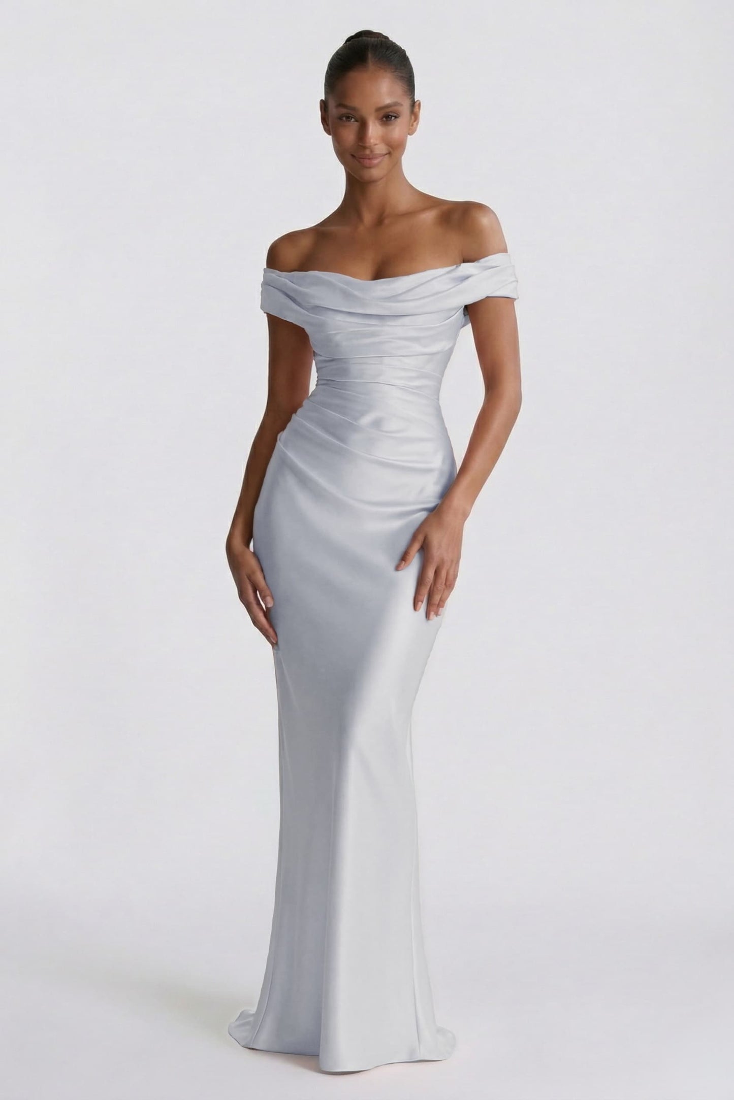 Rosalind | Satin Sheath Wedding Guest Dress
