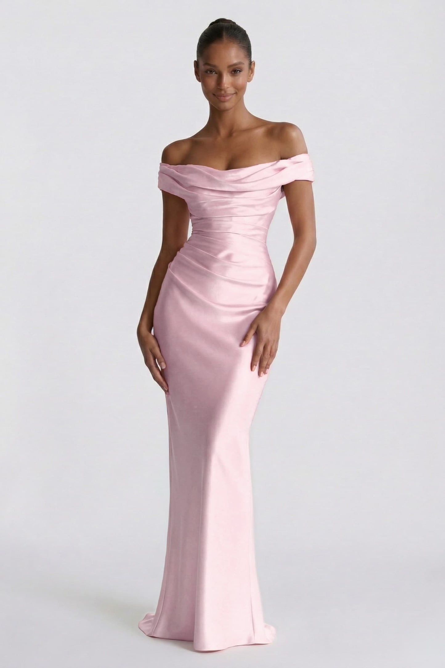 Rosalind | Satin Sheath Wedding Guest Dress