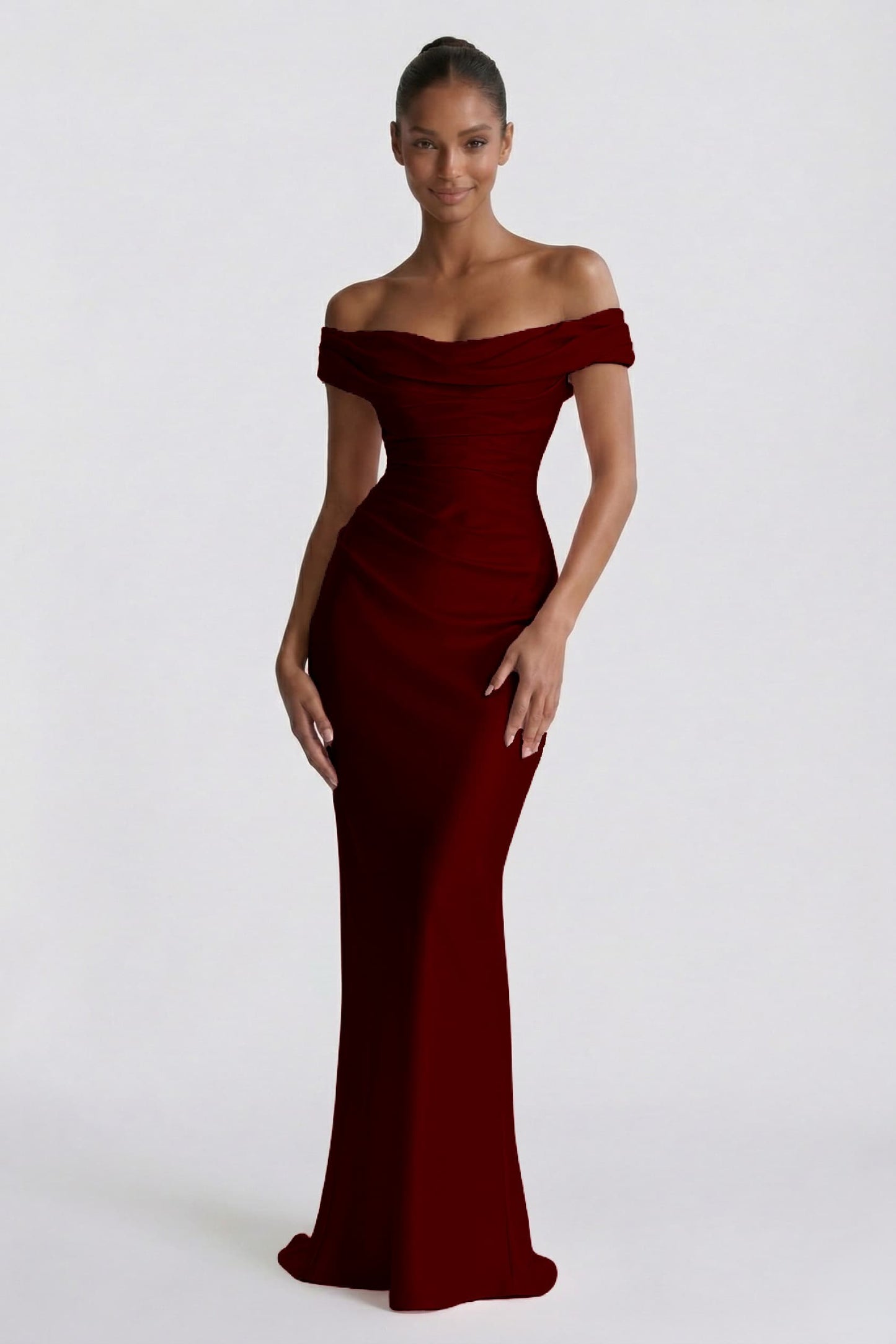 Rosalind | Satin Sheath Wedding Guest Dress