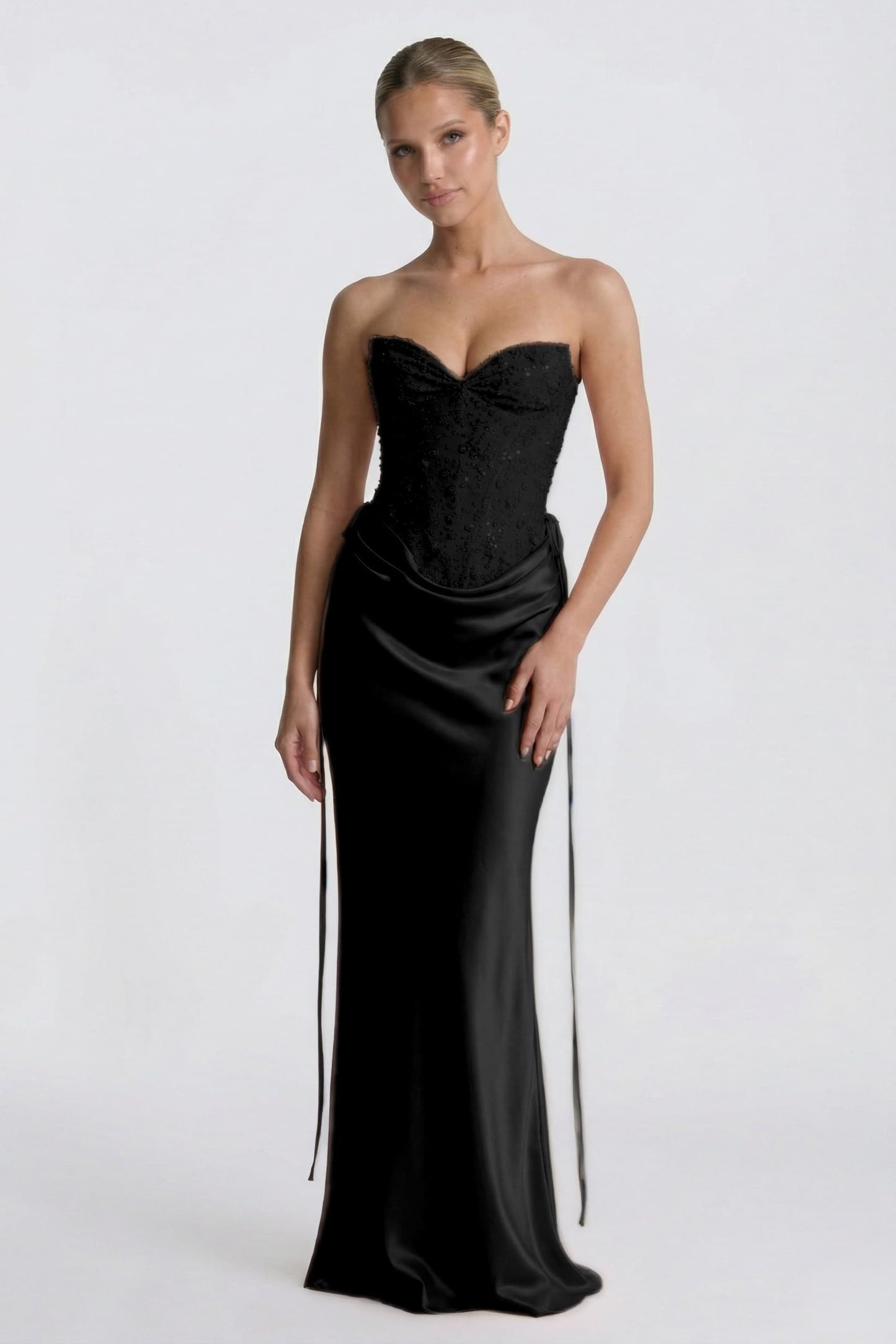 Ines | Satin Sheath Wedding Guest Dress