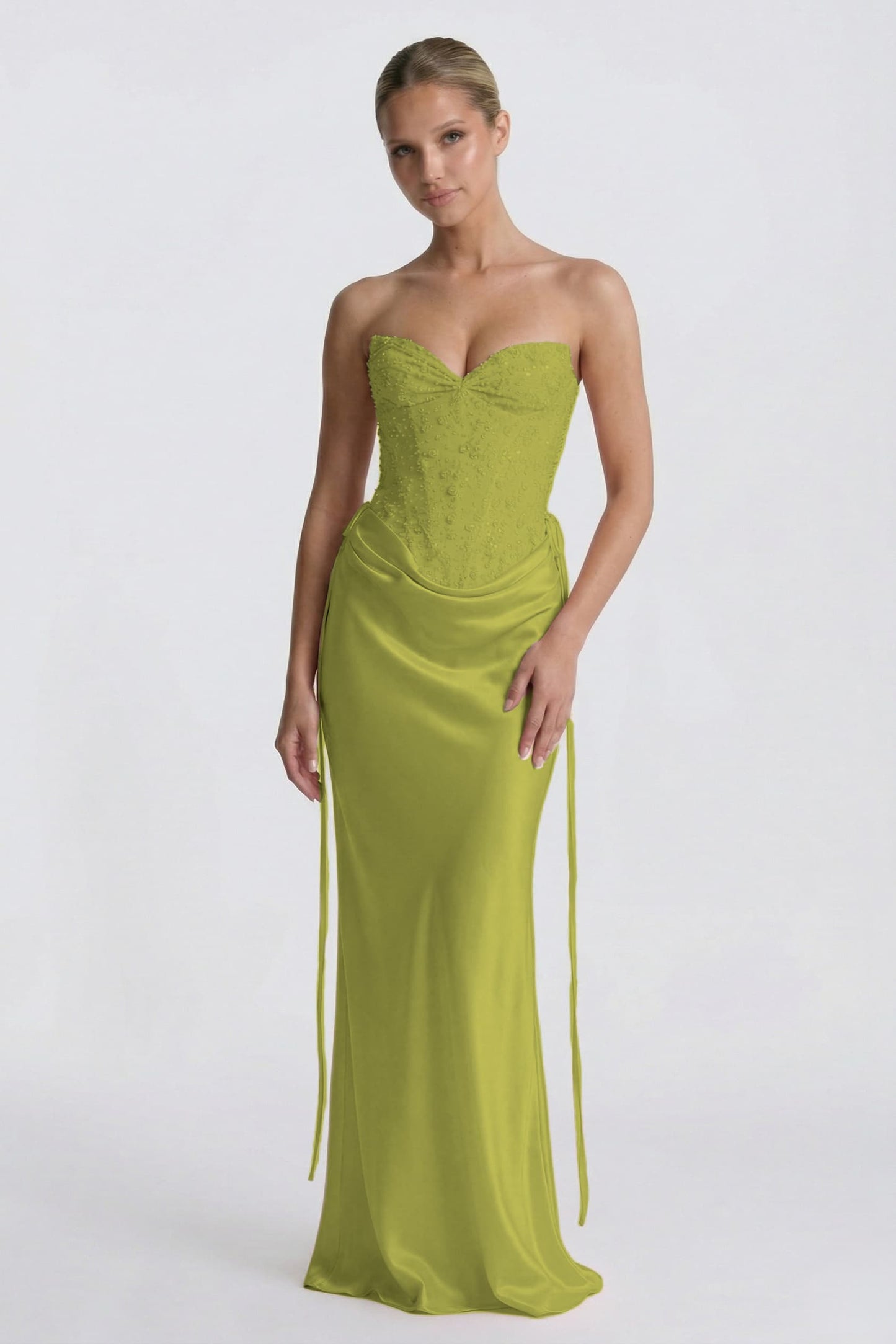 Ines | Satin Sheath Wedding Guest Dress
