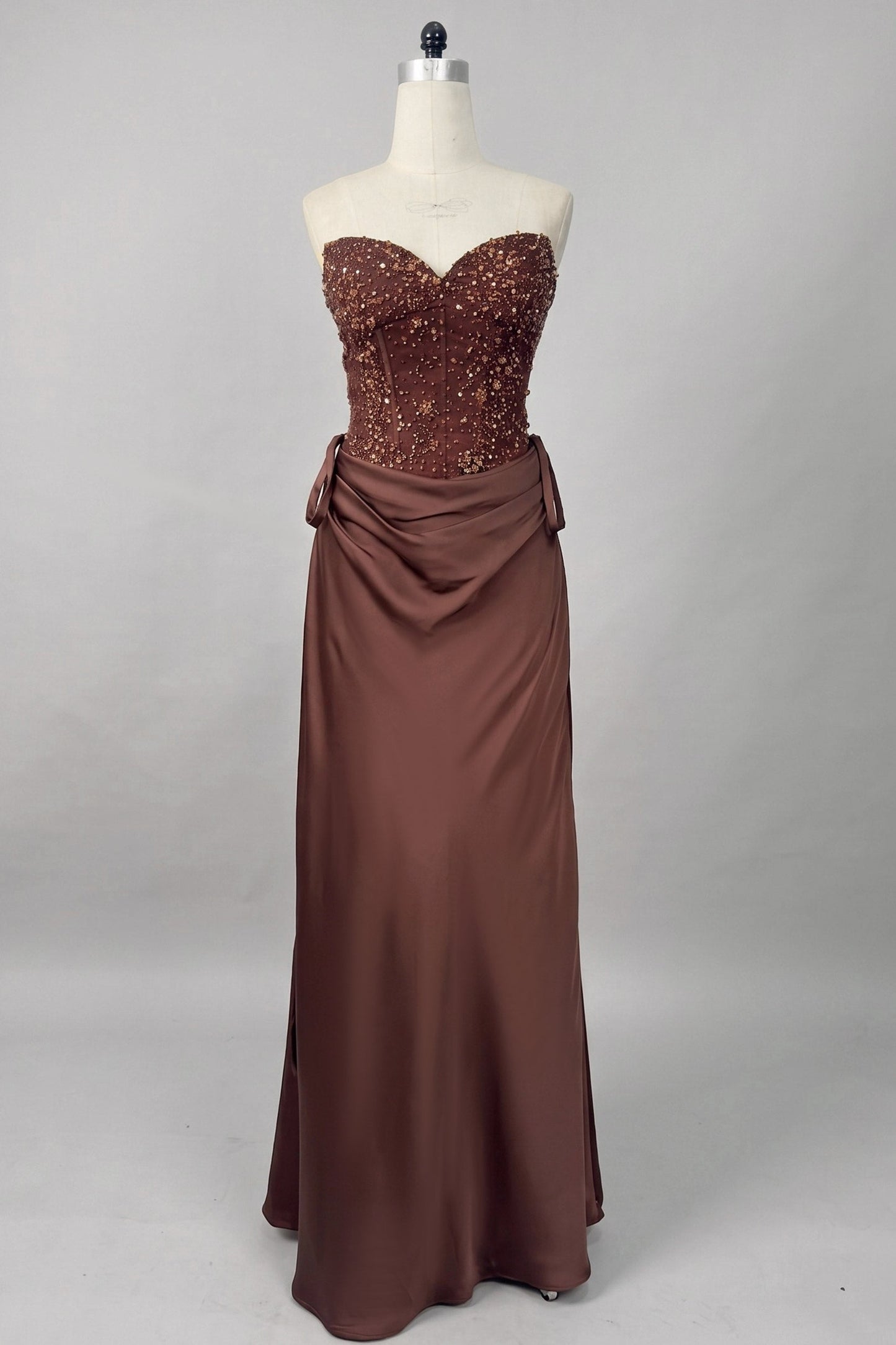 Ines | Satin Sheath Wedding Guest Dress