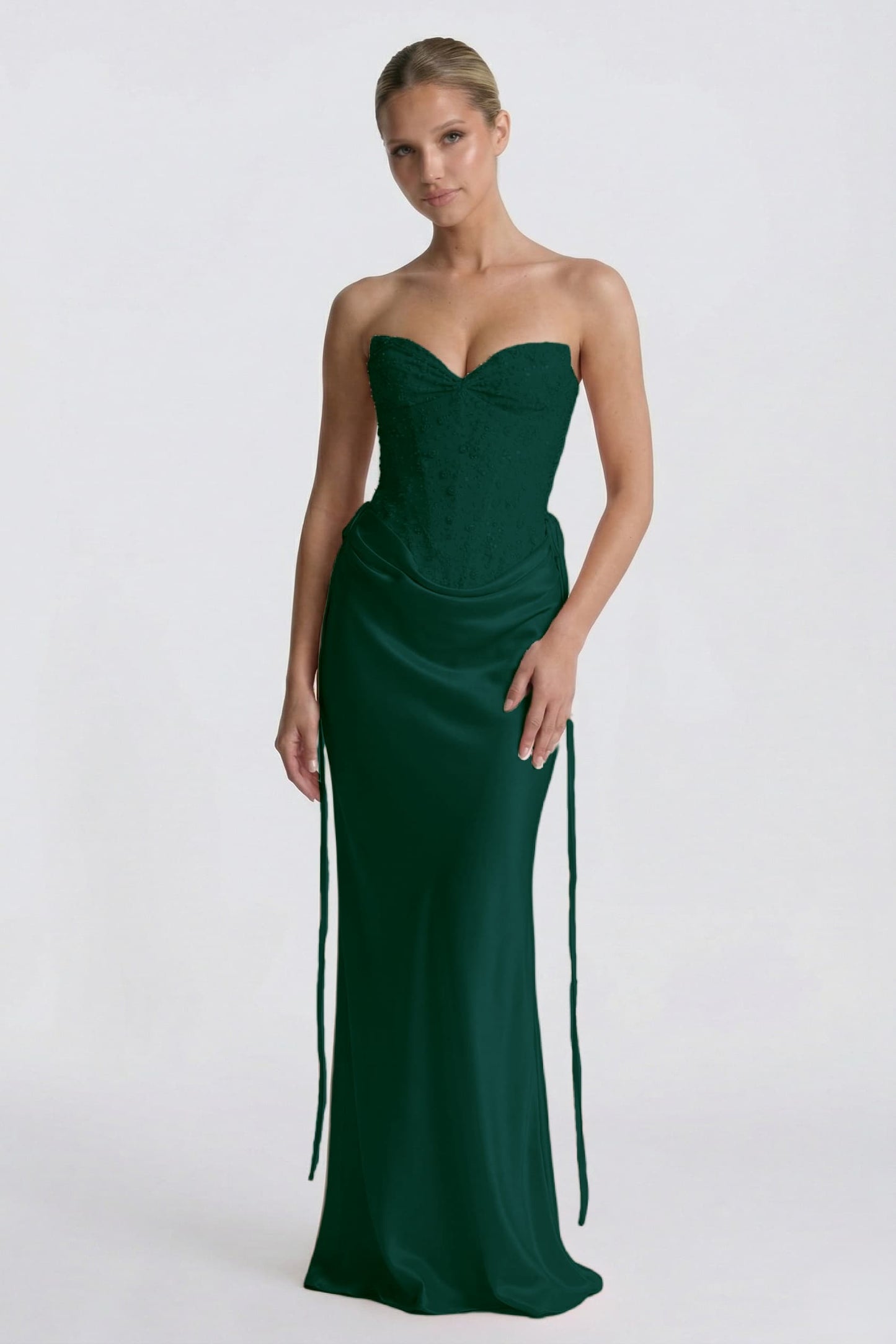 Ines | Satin Sheath Wedding Guest Dress