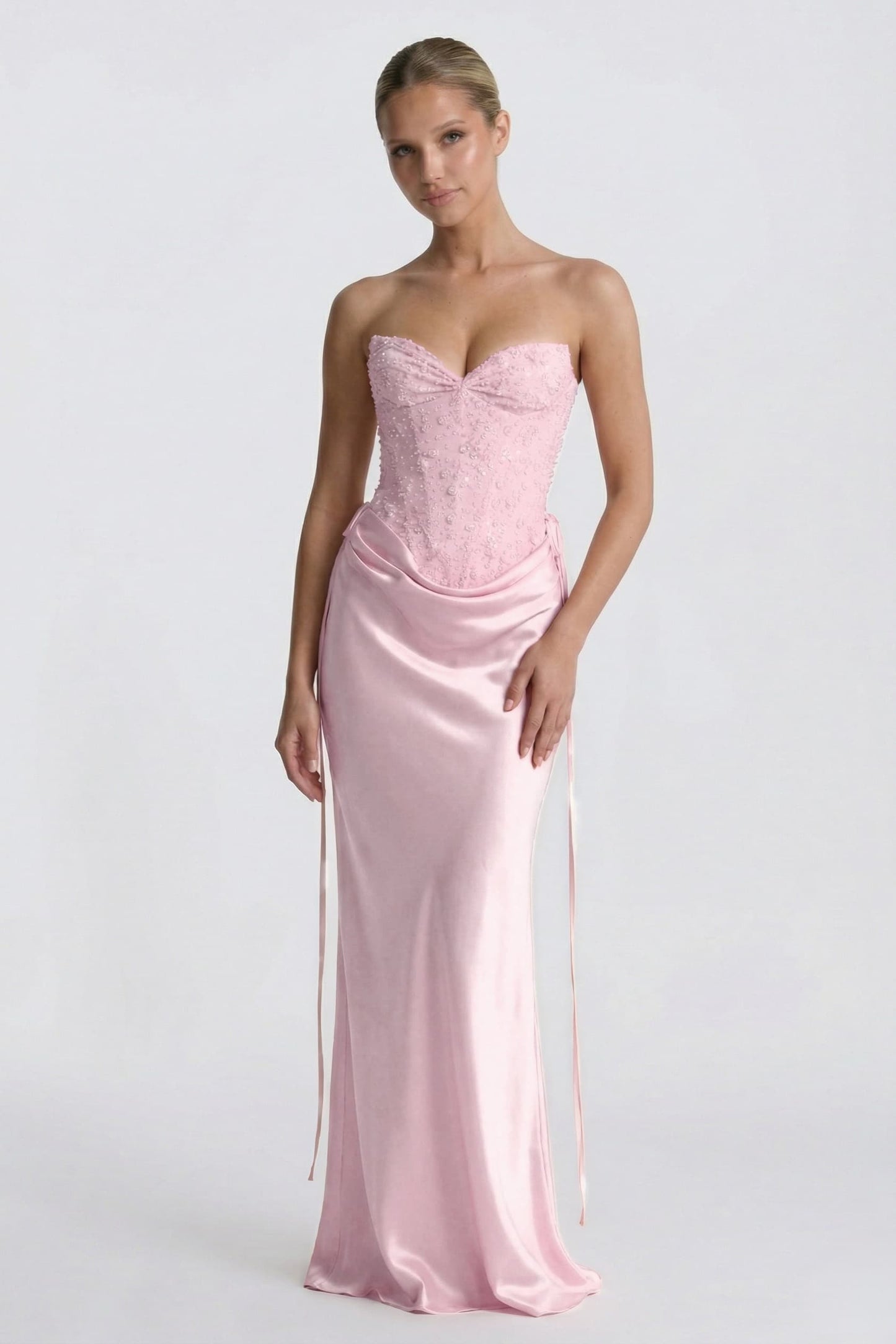 Ines | Satin Sheath Wedding Guest Dress