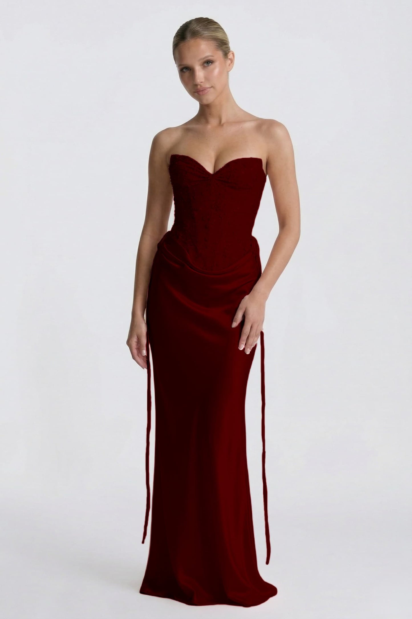 Ines | Satin Sheath Wedding Guest Dress